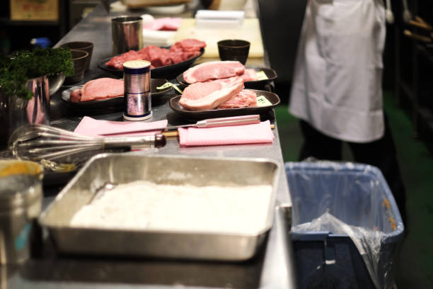 istock Closeup of the professional kitchen 1372053144