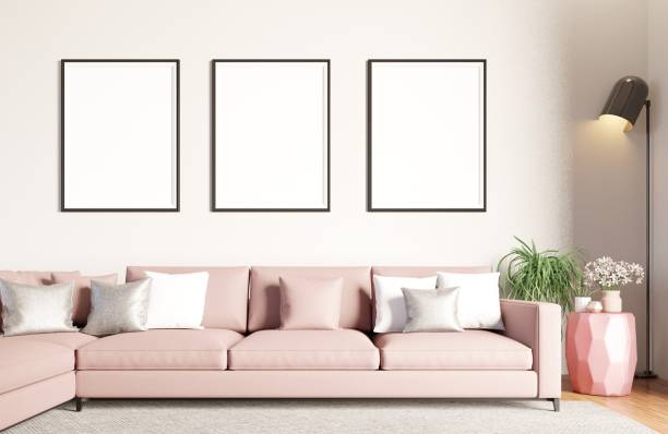 istock minimalist style interior background. scandinavian style living room. 1372056622