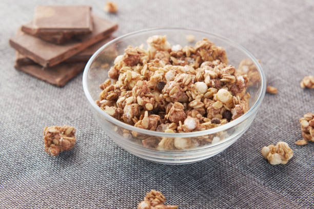istock muesli chocolate flavor cereal breakfast in bowl 1372057424