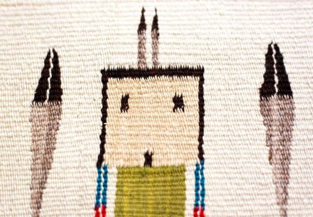 istock Antique Navajo Rug Design Detail (1930s) 1372057433