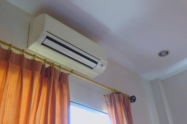 istock Wall mounted air conditioner for bedroom. 1372059080