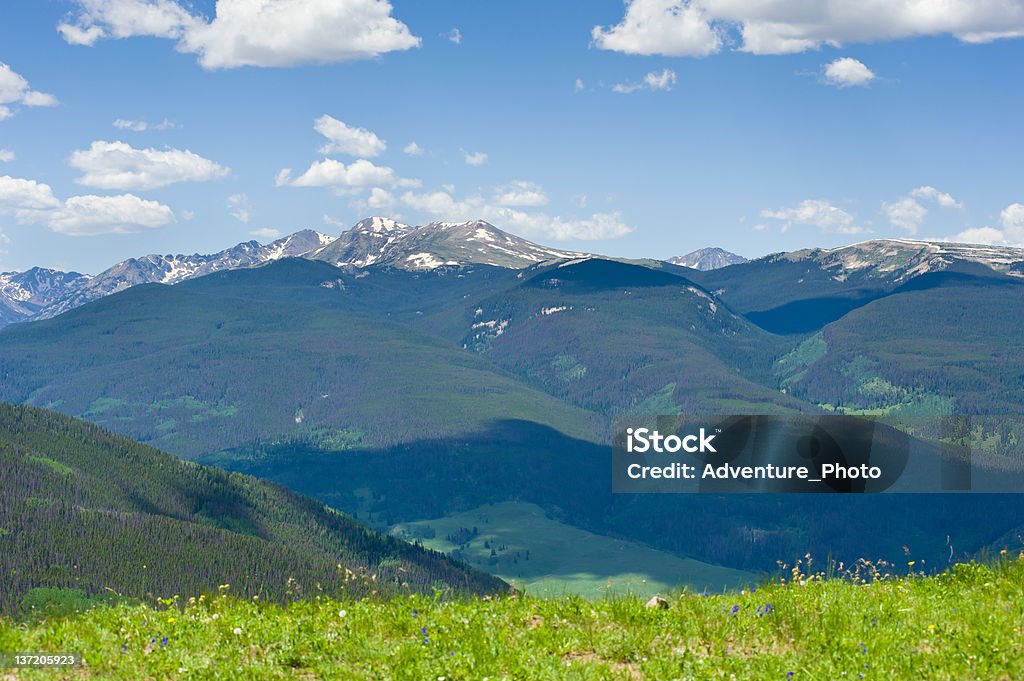 Vista della catena montuosa Sawatch Colorado - Foto stock royalty-free di Ambientazione esterna