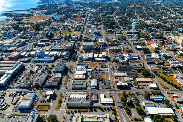 istock Downtown Pensacola Aerial 1372059614
