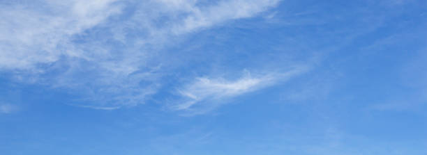 istock Wide view, good weather and beautiful blue sky with light clouds, great classic universal background 1372062633