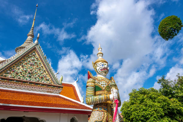 Statue at the Wat Arun Temple in downtown Bangkok