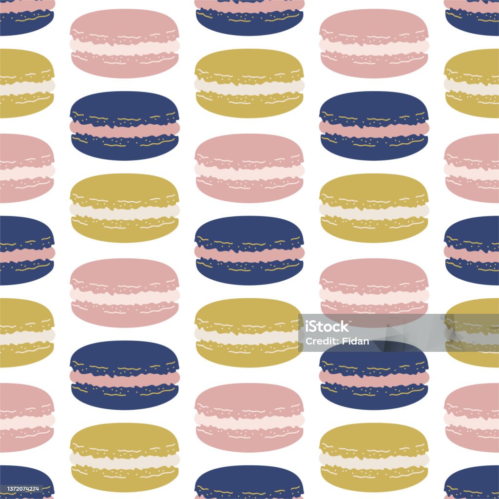 Background Css Food Repeat Seamless Vector Macarons Pattern Food Repeat Background For Fabric ...