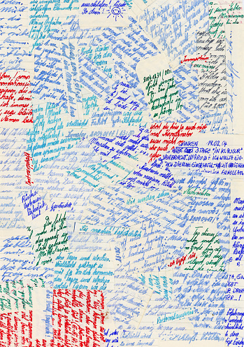 istock Collage hecho de piezas manuscritas de texto. 1372080212