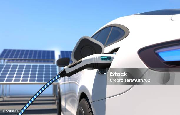 Electric Car Power Charging Charging Technology Clean Energy Filling Technology Stok Fotoğraflar & Elektrikli araç‘nin Daha Fazla Resimleri
