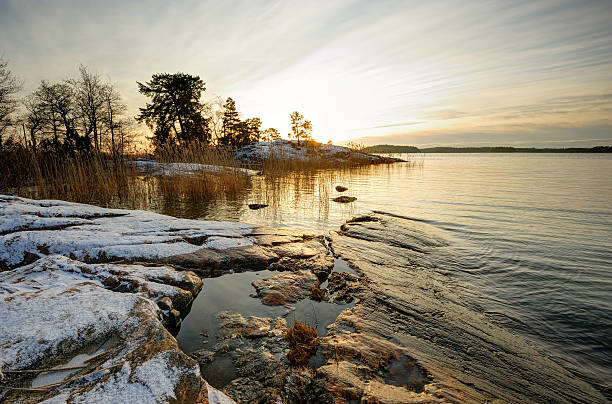 istock Winter sunset in Finland 137209057