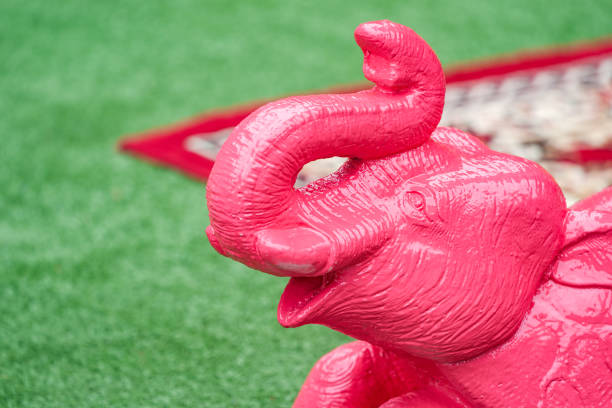 three-headed elephant statue
