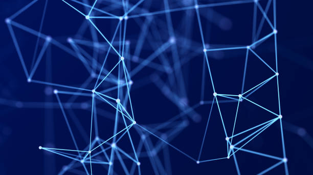 istock 3D cube of lines and dots. Wireframe polygonal element on dark background. Science and technology. 3d 1372093912