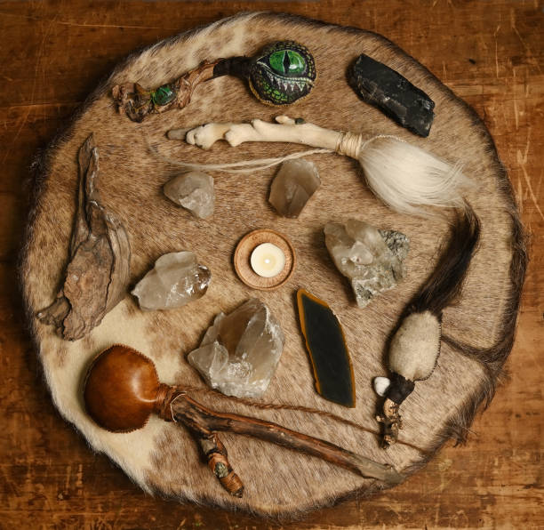 istock Shamanic accessories for rituals 1372096699