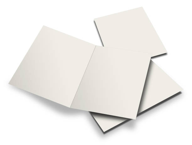 istock Brochure blank white template for presentation layouts and design. 1372099593