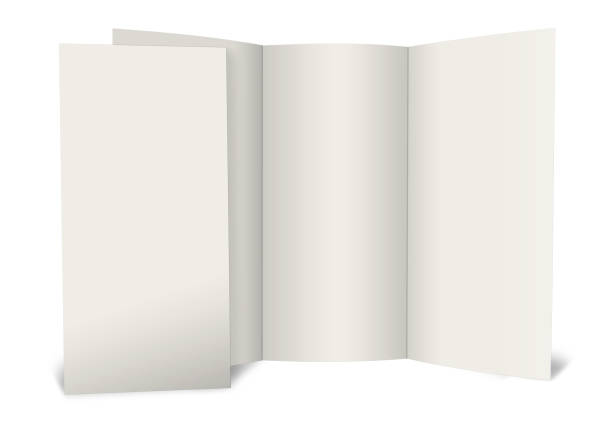 istock Brochure blank white template for presentation layouts and design. 1372099627