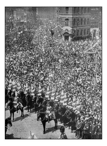 istock Antique London's photographs: Royal Procession around Ludgate Circus 1372103572