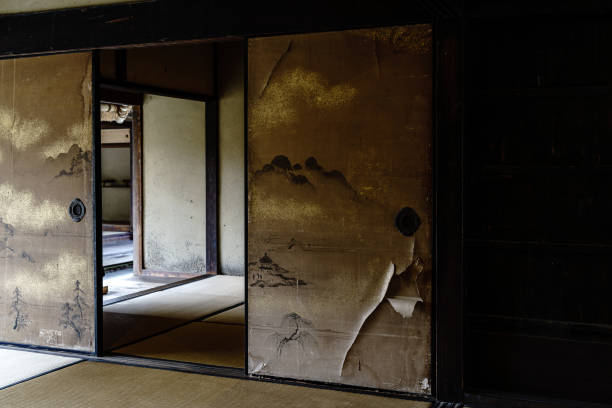 Old and damaged Japanese old houses