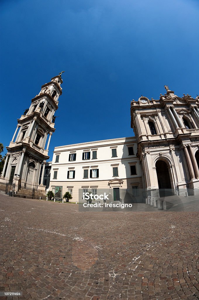 Santuario di Nostra Signora ofthe -Pompeii -Italy Rosario - Foto stock royalty-free di Antico - Condizione