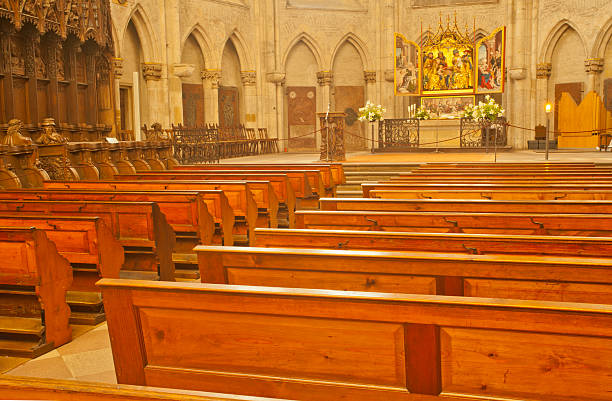 istock empty chair on holy church,Ulm Minster 137211490