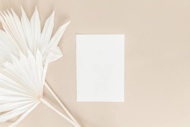 istock Empty white card mockup for invitations and greeting cards 1372119639