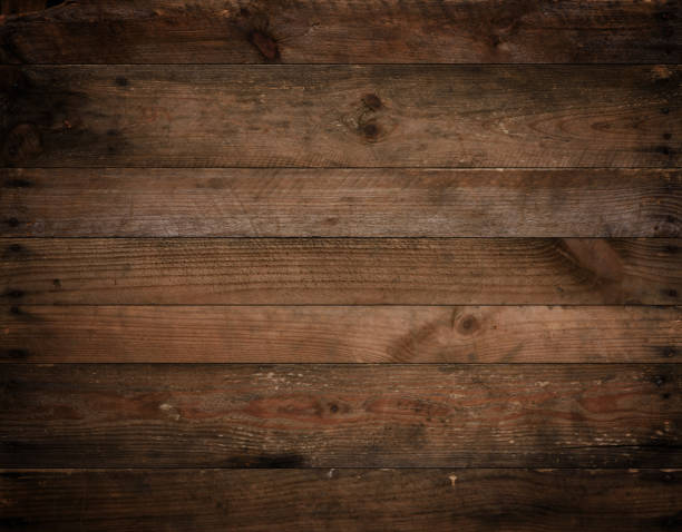 istock Dark wood texture. Rustic weathered wood background 1372123932