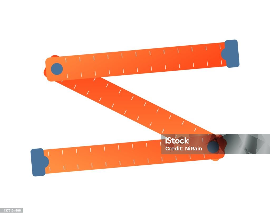 Wooden Ruler Flexible Measuring Tape On A White Background Stock Photo -  Download Image Now - iStock