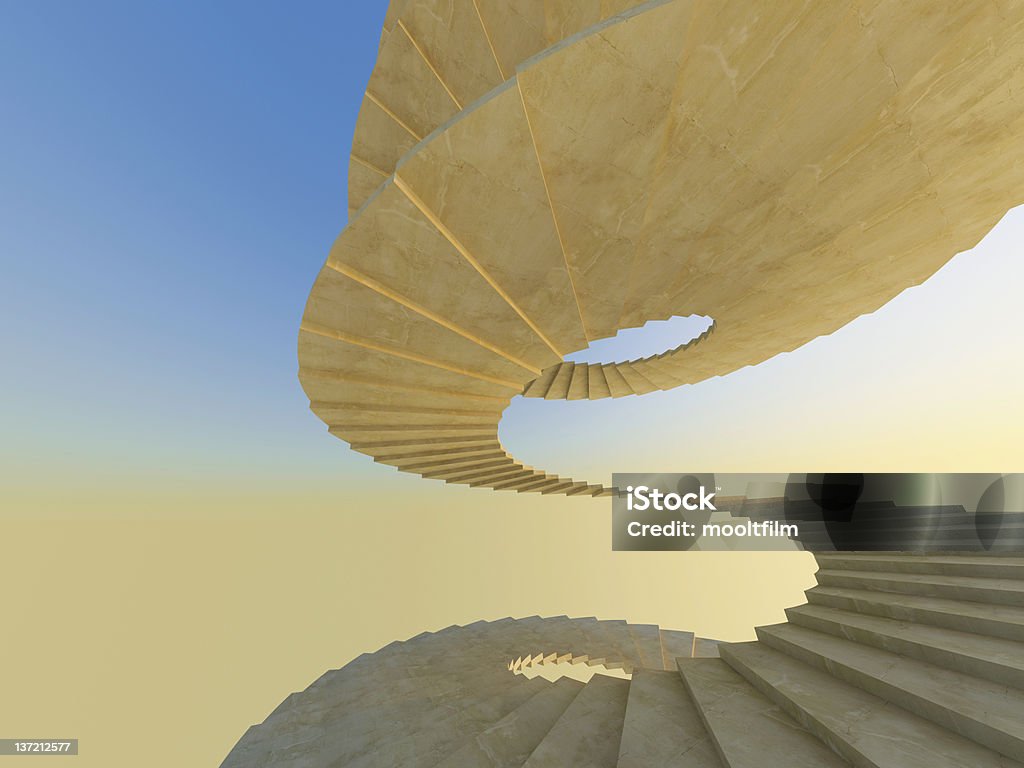 Abstract escalera de caracol - Foto de stock de Eternidad libre de derechos