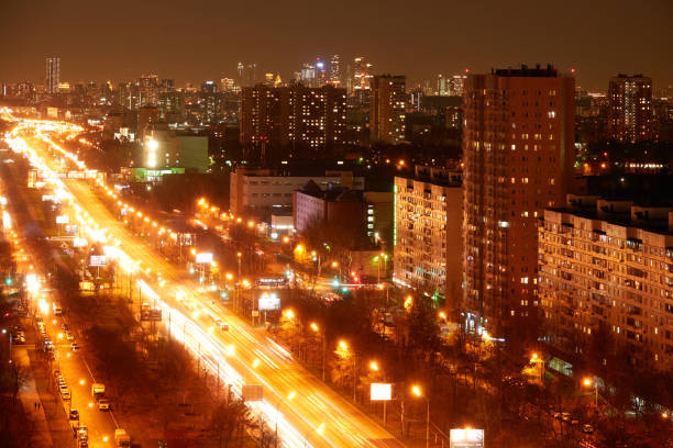 istock Night Moscow, Russia. Altufevo area. 1372129884