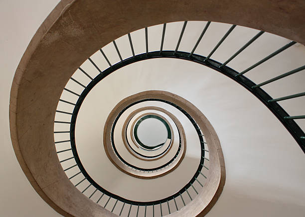 istock Abstract spiral staircase in Strasbourg hotel 137213047