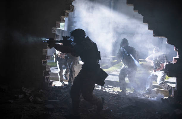 istock Soldiers on a mission. 1372131327