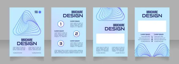 Vector illustration of Robotic process automation blank brochure design