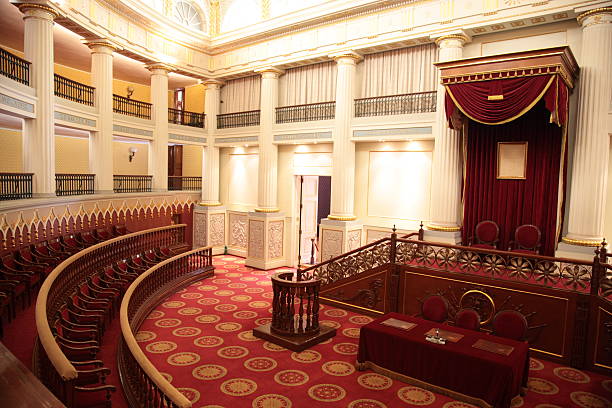 Cidade do México do Palácio Nacional Sala de Tribunal - foto de acervo