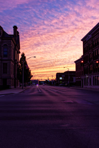 istock Beautiful sunset urban America 1372135320