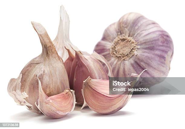 Garlic Vegetable Stock Photo - Download Image Now - Close-up, Cut Out, Full