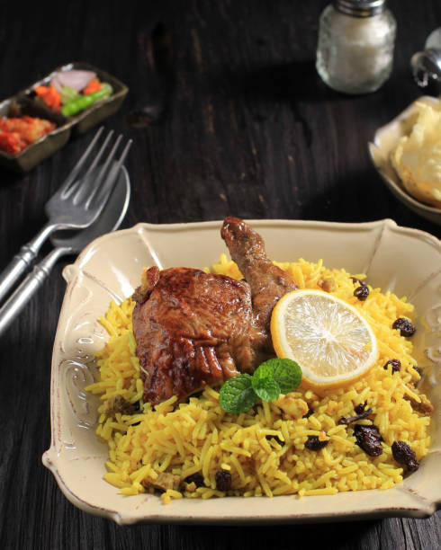 istock Delicious spicy chicken biryani 1372139806