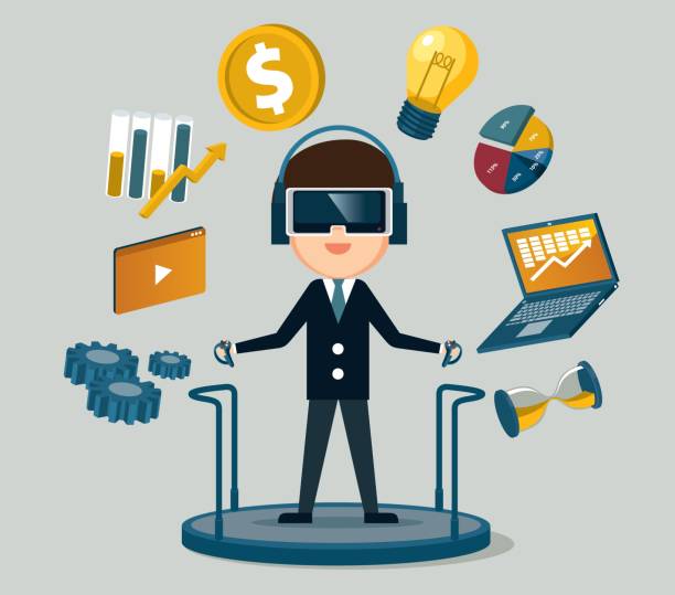 Metaverse Multitasking 200+ 3d Businessman Multitasking Stock Photos, Pictures & Royalty-Free ...
