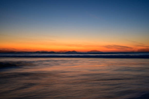 istock Sunset seen from Satsuki Matsubara coast 1372146345