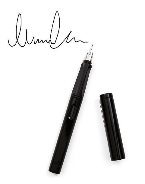 istock Signing with a fountain pen 137214718