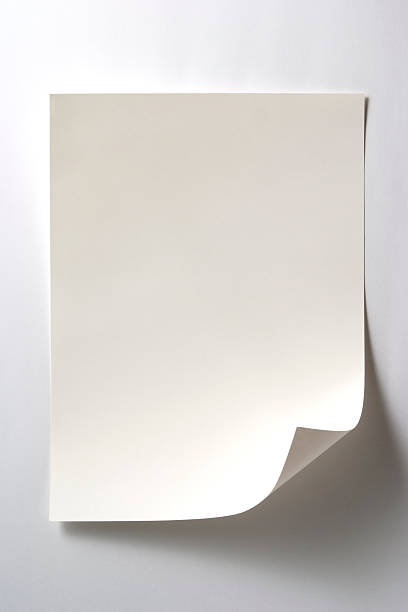 istock Isolated shot of blank white paper on white background 137214734