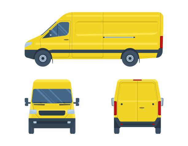 Van Rear Vector 510+ Back Of Cargo Van Stock Illustrations, Royalty-Free Vector ...