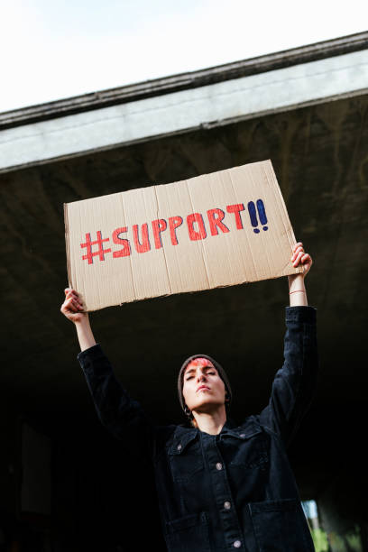 istock Young activist woman 1372151081