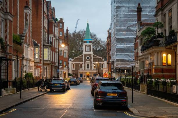 London, United Kingdom - December 03 2021: Streets of Mayfair