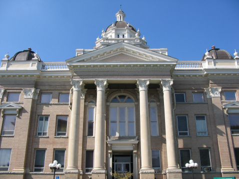 historic parish court house in Lake Charles, Louisiana, USA.