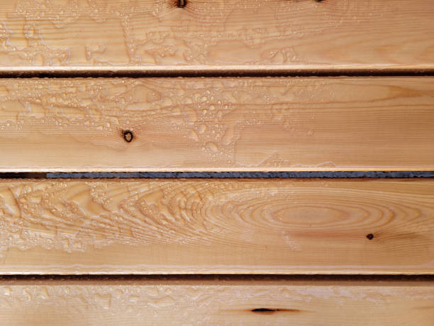 Texture of wet wood background