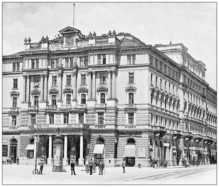 Antique travel photographs of Vienna: Hotel Metropole