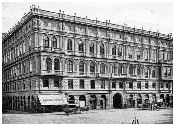 istock Antique travel photographs of Vienna: Shops 1372155509
