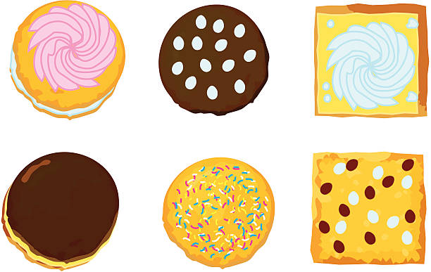 cookies vector art illustration