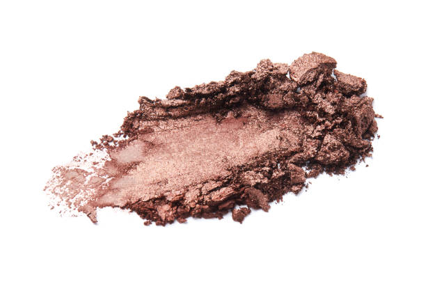istock Brown shimmering eye shadow smear isolated 1372159295