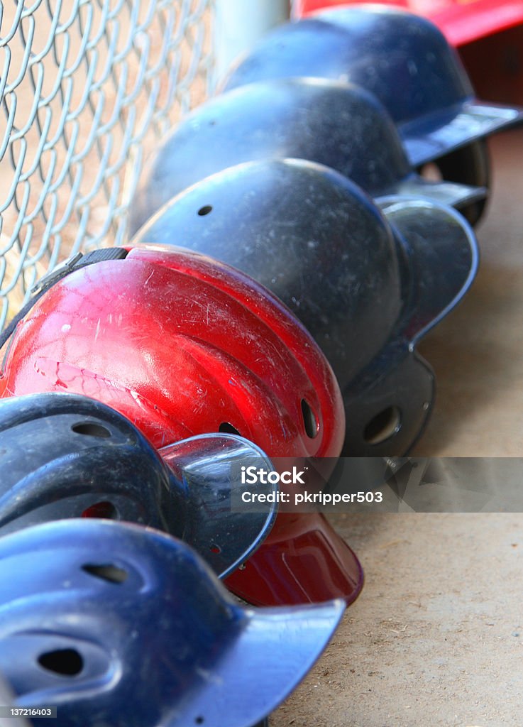 Capacetes de Basebol - Royalty-free Liga de basebol e softbol juvenil Foto de stock