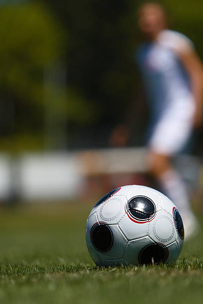 istock Player about to kick ball 137216633