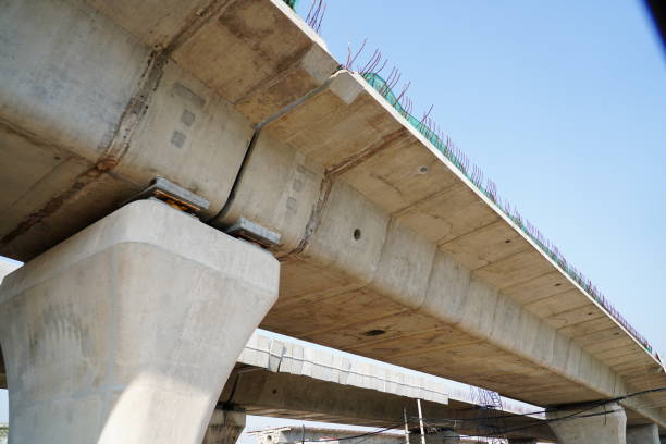 istock Construction of the viaducts on the new highway 1372167456